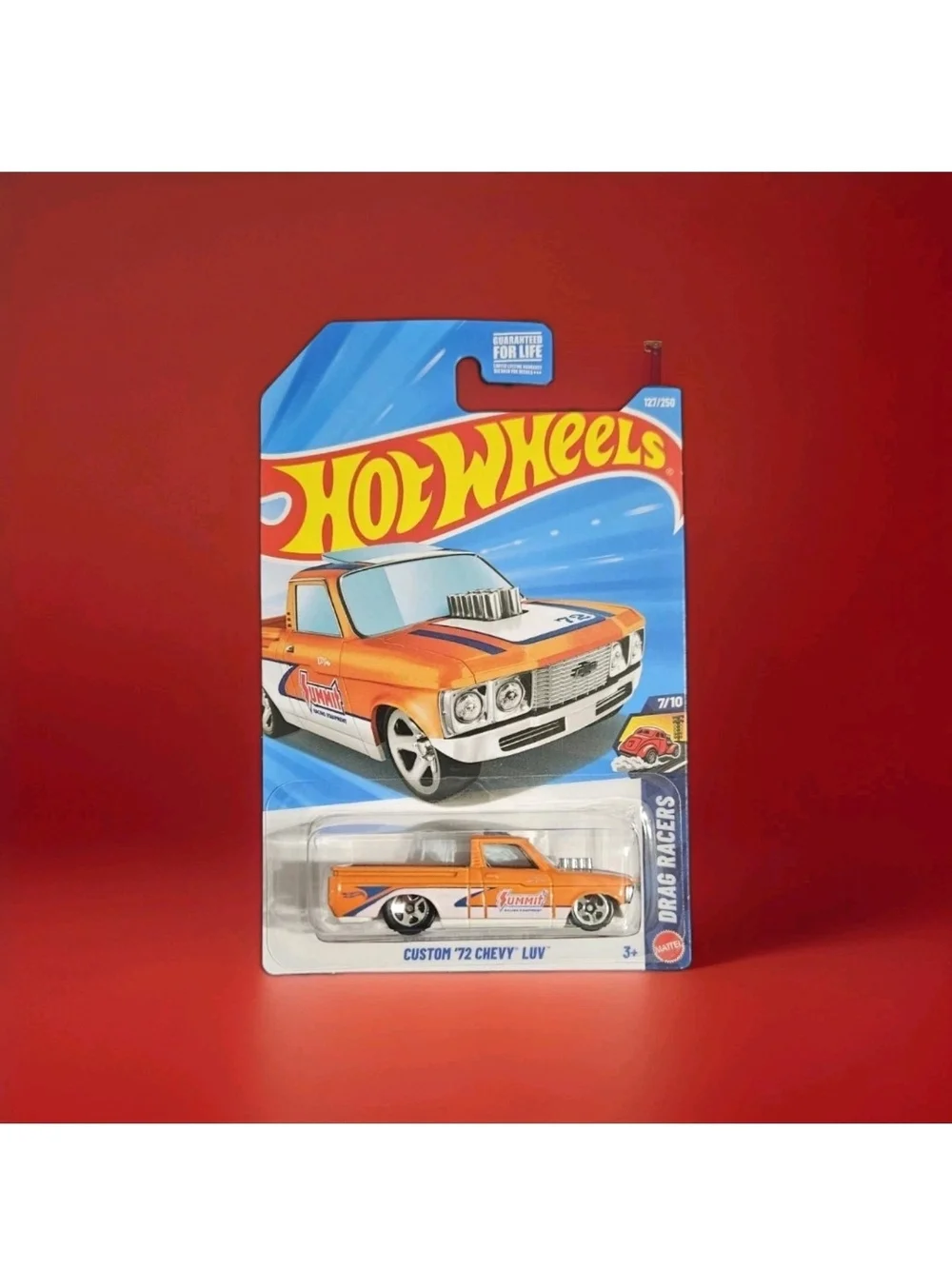 Mattel Hot Wheels Orange and White Custom '72 Chevy Luv Toy Car